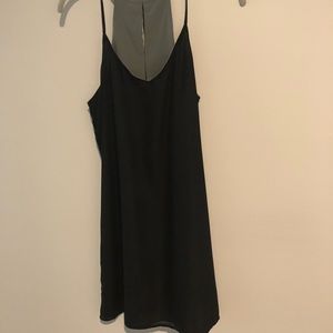 Black/gray reversible dress